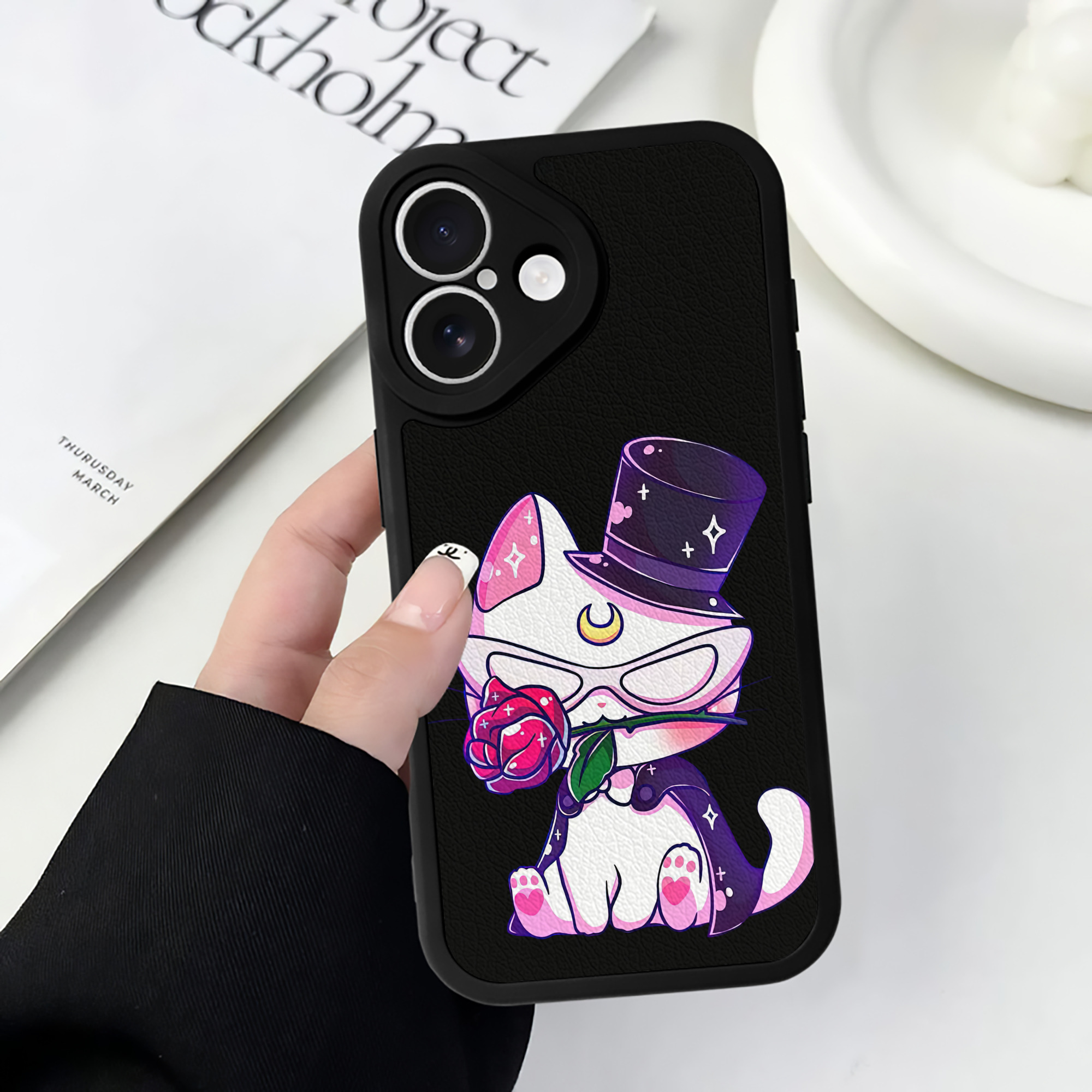（画像用） 美少女戦士セーラームーン Sailor Moon 【iPhone 16シリーズ対応】シリコンスマホケース（レザー調） 材質：シリコン